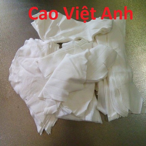 vải lau màu trắng nhỏ
