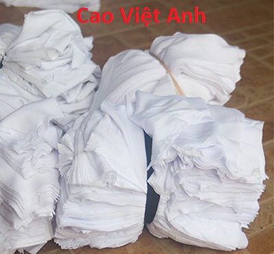 vải lau màu trắng nhỏ