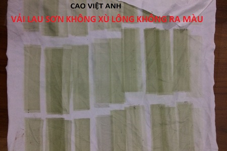 giẻ lau sơn không xù lông không ra màu