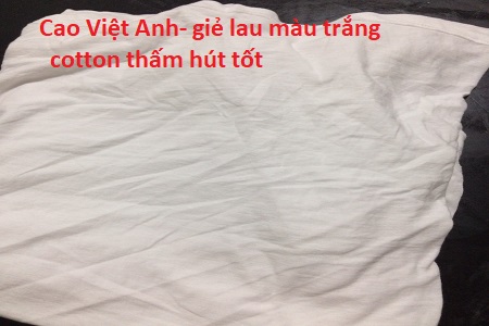 giẻ lau màu trắng